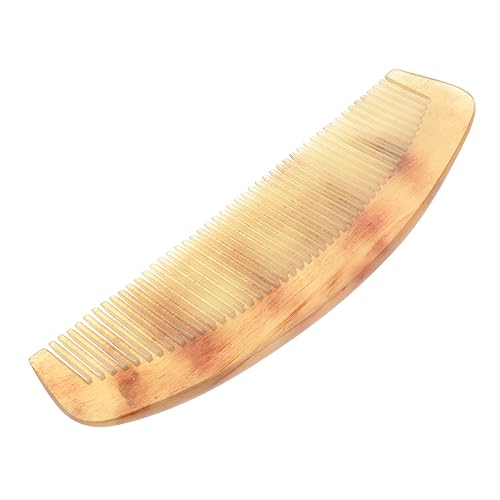 minkissy Antistatischer Horn Haarkamm Für Frauen Naturhorn Kamm Glättet Und Entwirrt Haar Tragbar von minkissy