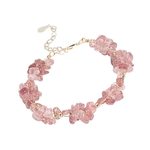 minkissy Armband für Damen Einfaches Modisches Temperamentvolles Design Rosa für Partys Urlaube mit Angenehmem Hautkontakt Langlebigen Materialien von minkissy