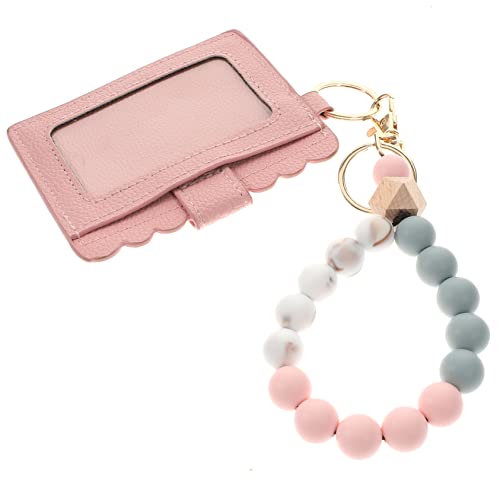 minkissy Armband-schlüsselring Mit Kartentasche Outdoor-schlüsselanhänger Aus Hochwertigem Material Tragbarer Kartenhalter Mit Schlüsselring Für Handgelenk Gürtel Und Tasche von minkissy