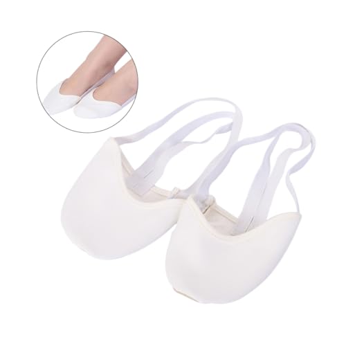 minkissy Atmungsaktive Weiße Ballett Tanzsocken mit Rutsch Pads Halbe Sohle Elastisch und für Frauen und Mädchen Xs für Yoga Bauchtanz und von minkissy