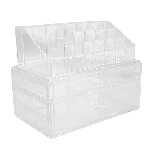 minkissy Schmink Aufbewahrungsbox Acrylbox Organizer Kosmetik Stapelbar Schubladenkoffer Haushaltswaren Für Make-up Zubehör Lagerung Box von minkissy