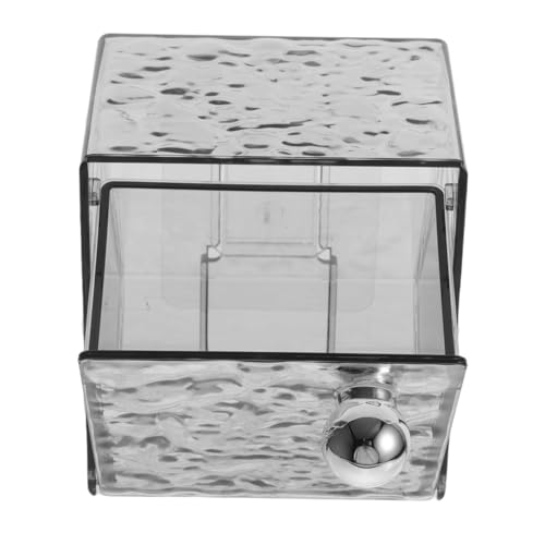 minkissy Aufbewahrungsbox Für Wattepads Staubdichter Organizer Zur Wandmontage Multifunktionaler Behälter Mit Deckel Fürs Badezimmer Platzsparender Kosmetikhalter Transparenter von minkissy