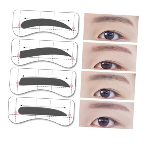 minkissy 32paare Stil Augenbrauen Gestaltung Schablonen Vorlage Werkzeug Diy Augenbrauen Aufkleber Schönheit Werkzeuge Für Make-up Beginners von minkissy