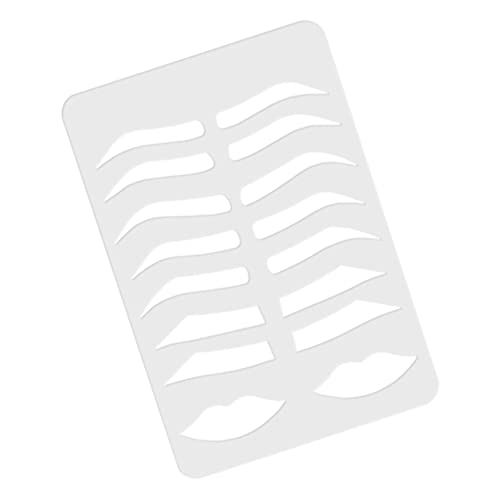 minkissy Augenbrauen-schablonenplatte Stirnband Kopfbedeckung Klappspiegel Stift Mit Licht Makramee Cartoon-windspiele Geschirr Löffel Fassungsringe Für Lampen Plüsch Loch Acryl Transparent von minkissy