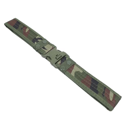 minkissy Außengürtel Im Freien Hüftgurt Camping Gang Bergsteigermantelgürtel Bergsteigergürtel Verstellbarer Utility-gürtel Jagd Taillengürtel Jagdgürtel Weberei Camouflage von minkissy