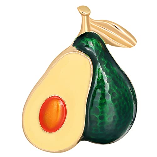 minkissy Avocado Brosche für Frauen Minimalistischer Anstecker Robustem Fruchtiges Design für Kleidung Accessoires Perfektes zur Feierlichkeit Auffälliger Schmuck von minkissy