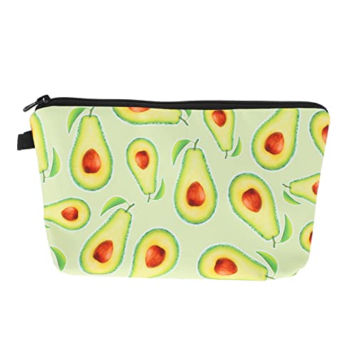 minkissy Avocado Kosmetiktasche Große Kapazität Stilvoller Kulturbeutel für Damen Praktische Aufbewahrungstasche für Reisen und Alltag von minkissy