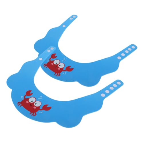 minkissy Baby-shampoo-badehaube – 2 Stück Kinder-haarwaschmützen Mit Bezauberndem Cartoon Verstellbare Baby-duschhauben Haarwaschschild Bademütze Für Neugeborene von minkissy