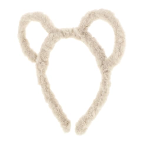 minkissy Bärenohr-stirnband Aus Plüsch Für Jugendliche Bär-look Kopfschmuck Für Party Und Festival Bär-ohr-kopfschmuck Accessoire Für Kostüm Und Dekoration von minkissy