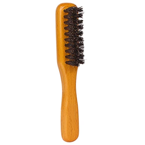 minkissy Bartkamm Bartbürste Haar Teasing Brush Haarbürste Herren Pocket Haarbürste Barbier Bartbürste Kleine Bartbürste Männliche Pflege Versorgung Bart Rasierbürste Haarstaubbürste Fellpflege Bürste von minkissy