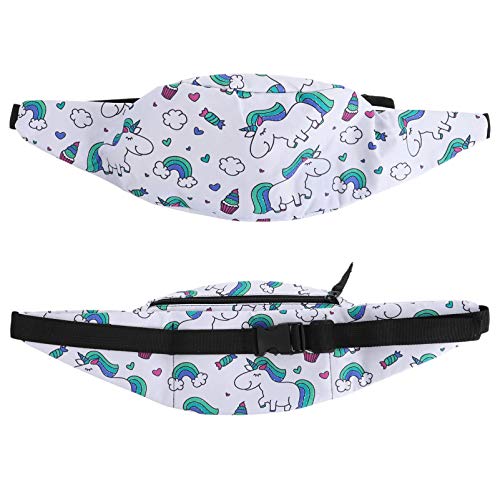 minkissy Outdoor-hüfttasche Für Damen Aus Polyester Mit Einhornmuster Als Aufbewahrungstasche Und Crossbody-Brusttasche Geeignet Für Reisen Und Sport von minkissy