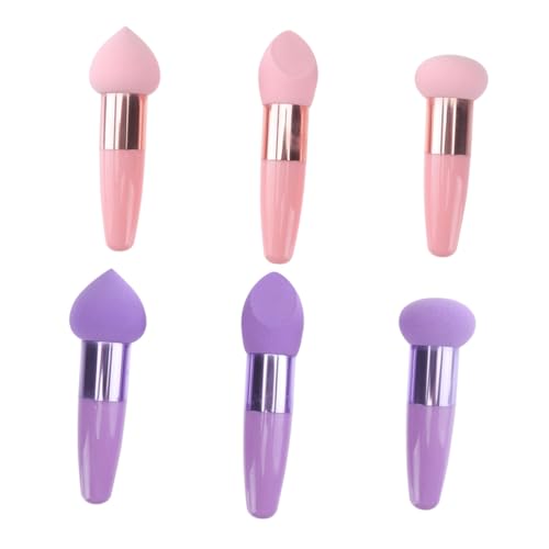 minkissy Beauty Schwamm 6 Stück Make up Stift Für Mädchen Multifunktionale Make up Gadgets Rosa Violett Waschbar Für Gesicht Und Körper von minkissy