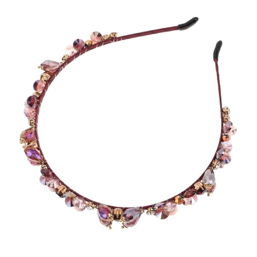 minkissy Bling Haarschmuck Barock Stirnband Hochzeits Haarband für Damen Party Alltag Eleganter Schmuck mit Funkelnden Elementen Vielseitig Kombinierbar Handgefertigt für Festliche Anlässe von minkissy