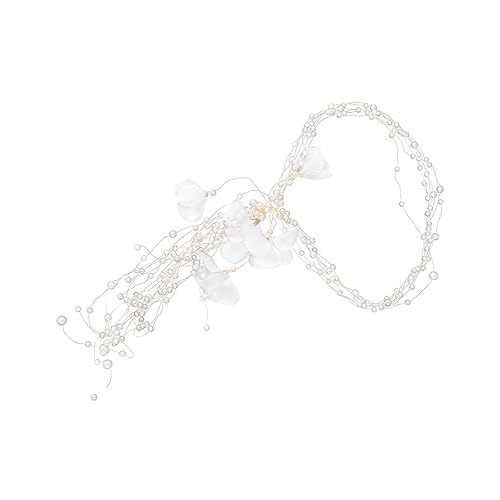 Blumenkranz Mit Quasten Haarschmuck Aus Weinreben Weinblumen-stirnband Hochzeit Blumenkopfschmuck Haarreifen Böhmischer Hochzeitskopfschmuck Bohemien Juwel Perle Braut von minkissy