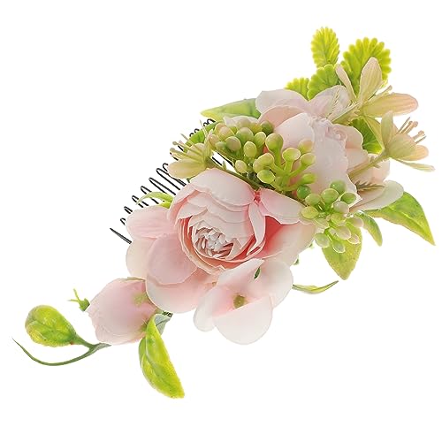 minkissy Brautkamm Hochzeit Kopfschmuck Haarschmuck Für Damen Accessoires Für Damen Haarschmuck Für Frauen Haarschmuck Für Die Brautjungfer Blumen Seidentuch Fräulein Hochzeitskleid von minkissy