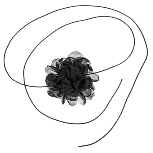 minkissy Blumen Choker Halskette mit Pfingstrose Elegantes Accessoire für Frauen Vielseitig Einsetzbar als Halskragen oder Taillenkette für Partys und Formelle Anlässe von minkissy