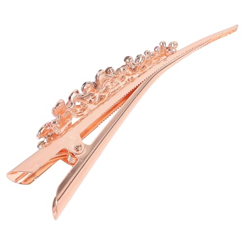 minkissy Stilvolle Haarspange Mit Strasssteinen – Haarnadel Mit Metallblume Für Damen Mädchen Party Bankett von minkissy