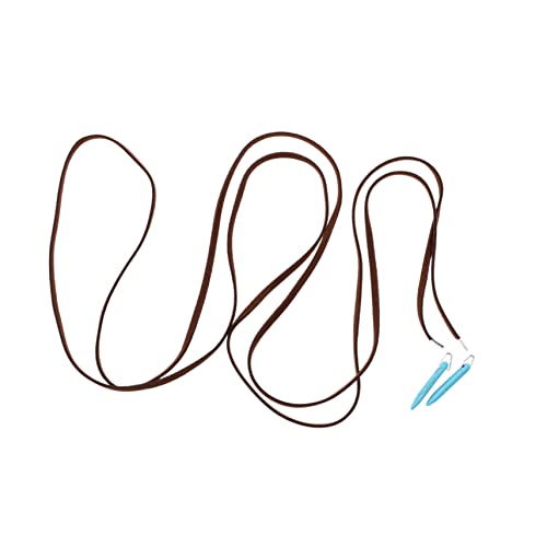 minkissy Boho Halskette Damen Türkis Schmuck mit Naturstein Anhänger Handmade Party und Alltagskette Modisches Bohemian Accessoire für Pullover Mantel Hochzeit und Feier von minkissy