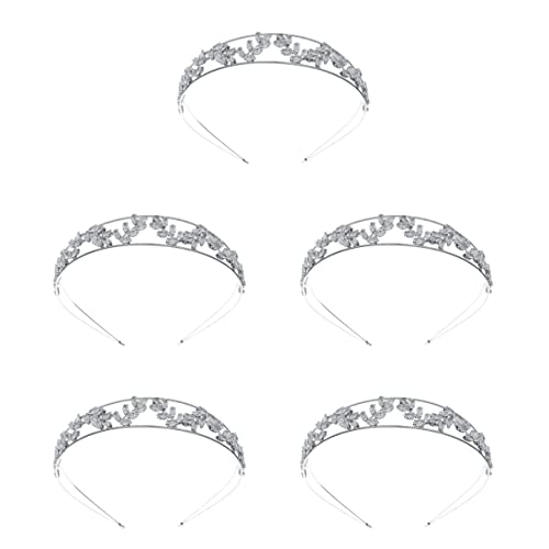 5st Hochzeits-stirnband Blatt Haarband Strass-haarband Strass-stirnband Hochzeit Haarband Blatt Stirnband Leichter Luxus Braut Schmuck Zirkon von minkissy