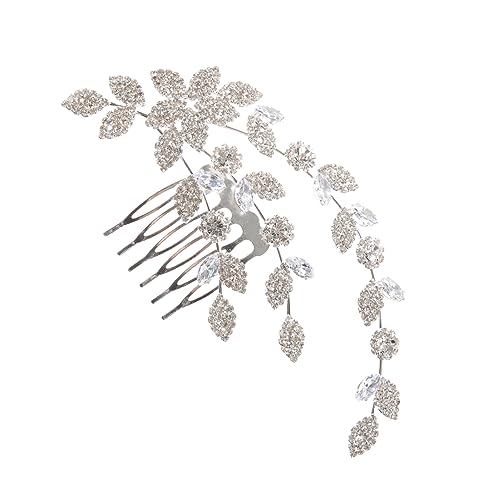 minkissy Braut Haarklammer mit Funkelnden Strasssteinen Hochwertiger Haarschmuck für Hochzeit Party und Alltag Geeignet für Frauen Mädchen und Teens Stilvolles Accessoire für Festliche von minkissy