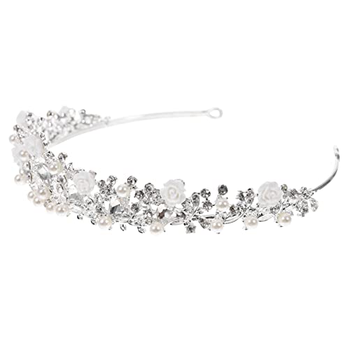 minkissy Braut Tiara Kristallkrone Haarschmuck Hochzeit Kopfschmuck Glänzend Elegant Für Hochzeitsfeier Festliche Anlässe Und Partys von minkissy