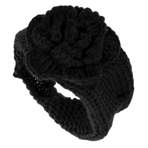 minkissy Elegantes Breites Strick-stirnband Mit Blumenmuster Zum Abwischen Des Gesichts Kopftuch Für Damen Warme Kopfbedeckung minkissy Elegantes Breites Strick-stirnband Mit Blumenmuster Zum Abwischen Des Gesichts Kopftuch Für Damen Warme Kopfbedeckung von minkissy