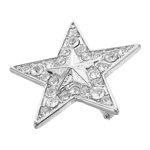 minkissy Sternbrosche Aus Legierung Mit Strasssteinen Modische Brosche Für Kleidung Anstecknadel Für Damen Broschenclips Für Anzüge Und Hemden von minkissy