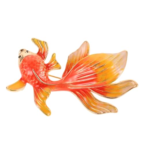 minkissy Goldfisch Brosche Pin Dekorative Tierbrosche Für Kleidung Mode Accessoire Für Damen Elegant Und Für Alltagsoutfits Und von minkissy