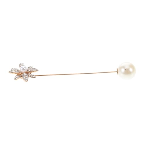 minkissy Perlen Brosche Anstecknadel Für Damen Elegante Blumen-anstecknadel Aus Legierung Mit Strass Für Anzüge Hüte Und Schals Hochzeitsaccessoire Mode Schmuck Für Besondere Anlässe von minkissy