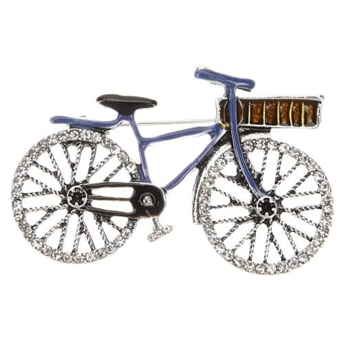 minkissy Strass Fahrrad Brosche Modeschmuck Damenaccessoires Hutnadel Reversnadel Broschennadel Schmuck Für Damen Jubiläumsgeschenke Kragennadel Abschlussballschmuck Für Damen von minkissy