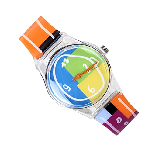 minkissy Bunte Kinderuhr mit Cartoon Verstellbares Armband Leichtes Design für Jungen und Mädchen Einfach Ablesen Farbenfrohe Kinderarmbanduhr für Alltag und Lernen von minkissy