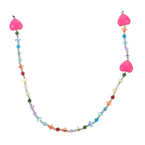 minkissy Buntes Liebesschmuck Perlen Geldbeutel Tasche Anhänger Geldbörse Dekorationen Taschenanhänger Mit Herz Handtaschen-charm-dekoration Hängende Ornamente Harz Rosig von minkissy