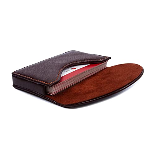 minkissy Business Card Holder PU mit Magnetverschluss für Männer Frauen Eleganter Kartenetui für Visitenkarten Kreditkarten Tragbar von minkissy