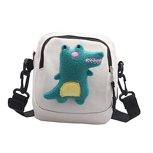 minkissy Canvas-Handtasche Mit Dinosaurier-Design Kleine Damen-umhängetasche Modische Kuriertasche Mit Aufbewahrungsraum Für Handy Geldbörse Und Kleine Gegenstände von minkissy