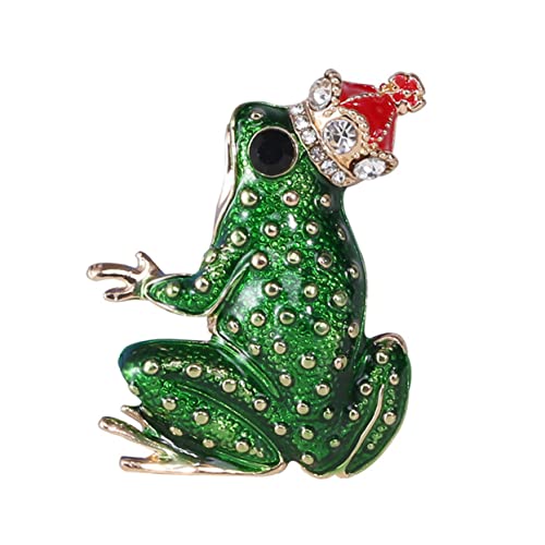 minkissy Frosch Brosche Tierbrosche Anstecknadel Legierung Für Damen Kleidung Cartoon Frosch Design Robuste Und Langlebige Für Rucksäcke Und Kleidung von minkissy