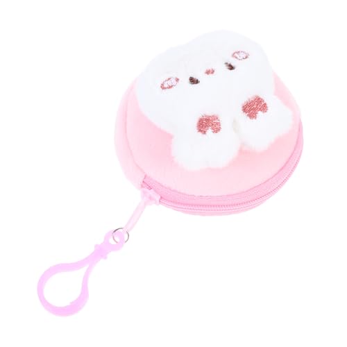 minkissy Münzportemonnaie Mit Cartoon-häschenmotiv Mini-geldbörse Aus Plüsch Tragbare Aufbewahrungstasche Für Kleingeld Kopfhörer Und Kleine Gegenstände von minkissy