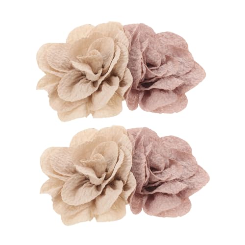 minkissy Chiffon Peony Schuhclips Handgefertigte Doppelblumen aus Luftiger Bubble Chiffon Abnehmbare Blütendekoration für Pumps Sandalen und DIY Schmuck für Damen und Festliche Anlässe von minkissy