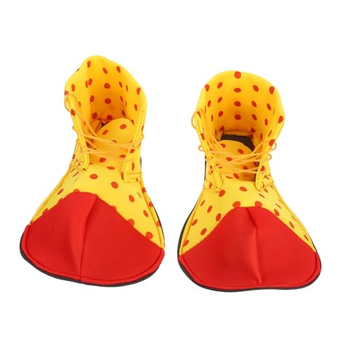 minkissy Clown Schuhe Erwachsene Unisex Verstellbar Bunte Requisiten Für Karneval Halloween Fasching Kostüm Party Zufällige Farbe von minkissy