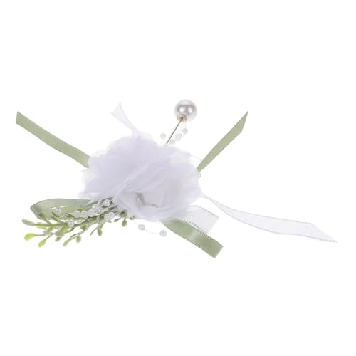 minkissy Corsage Handblumendusche Hochzeitsfeier Topper Künstliche Brautjungfern Simulierte Bachelorette Dressing Simulation Planer Dekorationen Von Prom Floral Be Cloth von minkissy