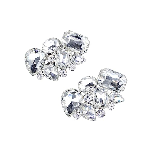 minkissy Crystal Schuhclips mit Strasssteinen DIY Schuhschnallen Funkelnde Hochzeitsschmuck Accessoires für Damen Vielseitig für Pumps Sandalen Ballerinas Elegantes Design von minkissy