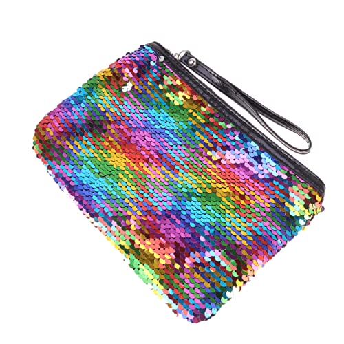 Mini-geldbörse Kosmetiktaschen Für Damen Damenhandtasche Glitzer-kosmetiktasche Damen Clutch Geldbörse Kupplungen Für Frauen Geldbörse Kupplung Neonlichter Fräulein Bilden von minkissy