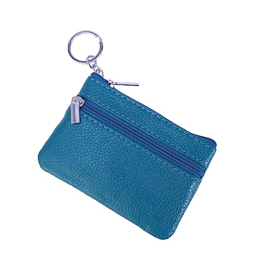 minkissy Damen Multifunktionaler Geldbeutel Zippered Kosmetiktasche Für Und Alltag Für Münzen Karten Und Kleingeld Lake von minkissy