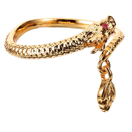 minkissy Damen Ring mit Drachenmotiv Verstellbar Metall Fingerring Langlebig und Robust Minimalistisches Design Glatte Oberfläche Modisches Schmuckstück für Alltag und Besondere Anlässe von minkissy