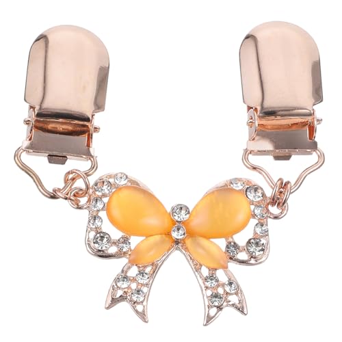 minkissy Damen Strickjacke Clip mit Schleifen Design Eleganter Broschenverschluss für Cardigans und Schals Langlebigem Legierungsmaterial für Stilvolle Outfits und Accessoires von minkissy