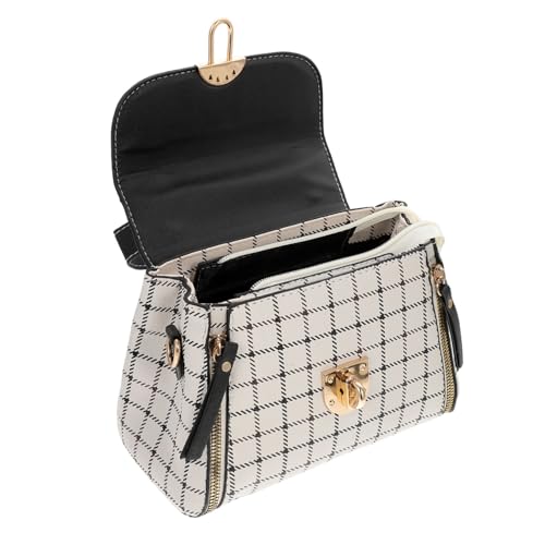 minkissy Damen Umhängetasche Karomuster Klein Tragbar Vielseitig Crossbody Schultertasche Freizeit Party Shopping Alltag von minkissy
