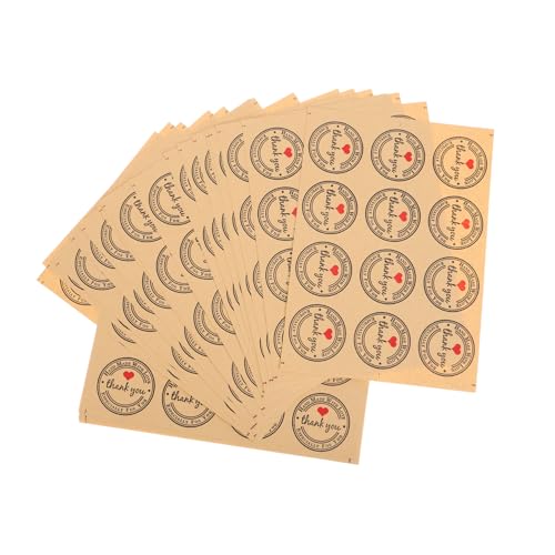 minkissy 12 Stück Siegelaufkleber Papierklebetattoos Umschlagaufkleber Backsiegelaufkleber Papierklebesiegel von minkissy