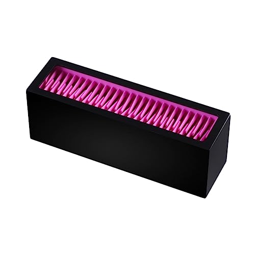 minkissy Makeup Pinsel Aufbewahrungsbox Tragbarer Kosmetik Organizer Für Lippenstifte Multifunktionale Desktop-ständer Schwarz Und Rot Für Profis Und Make-up-enthusiasten von minkissy