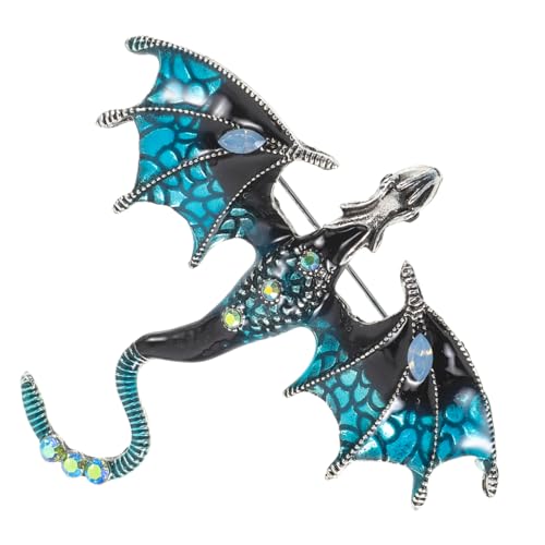 minkissy Delikate Drachen Brosche Vintage Stil Emaille Anstecknadel für Jacken Pullover und Mäntel Chinesisches Tierkreiszeichen Design Modische Dekorative Pin für Damen und Herren von minkissy