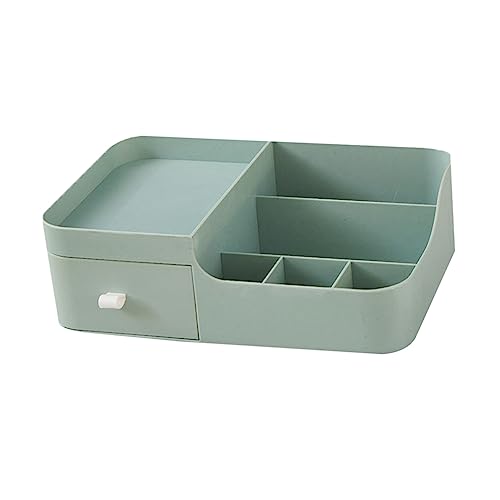 minkissy Make-up-organizer Tischplatte Mit Schublade Büro Schreibtisch Bücherregal Schreibtisch Organizer Grüne Farbe von minkissy