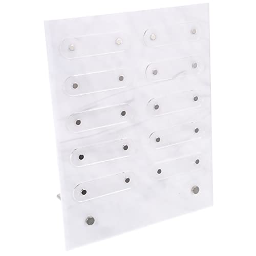 minkissy Detachable Nail Sample Display Stand Mit Marmor-muster Nail Polish Color Chart Board Frame Für Nagelkunst Maniküre- Und Salon-dekoration Für Zuhause Und Geschäfte von minkissy
